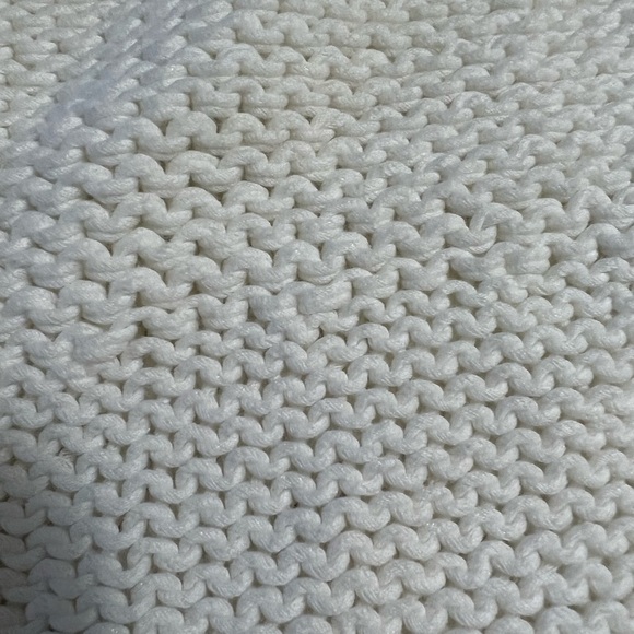 Helmut Lang Deep V Fisherman Knit Dropped Shoulder Cotton Blend Sweater Small - Picture 5 of 11